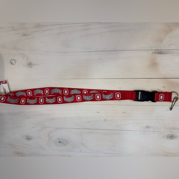 NWT Ohio State Buckeyes Neutral Lanyard - Picture 1 of 3